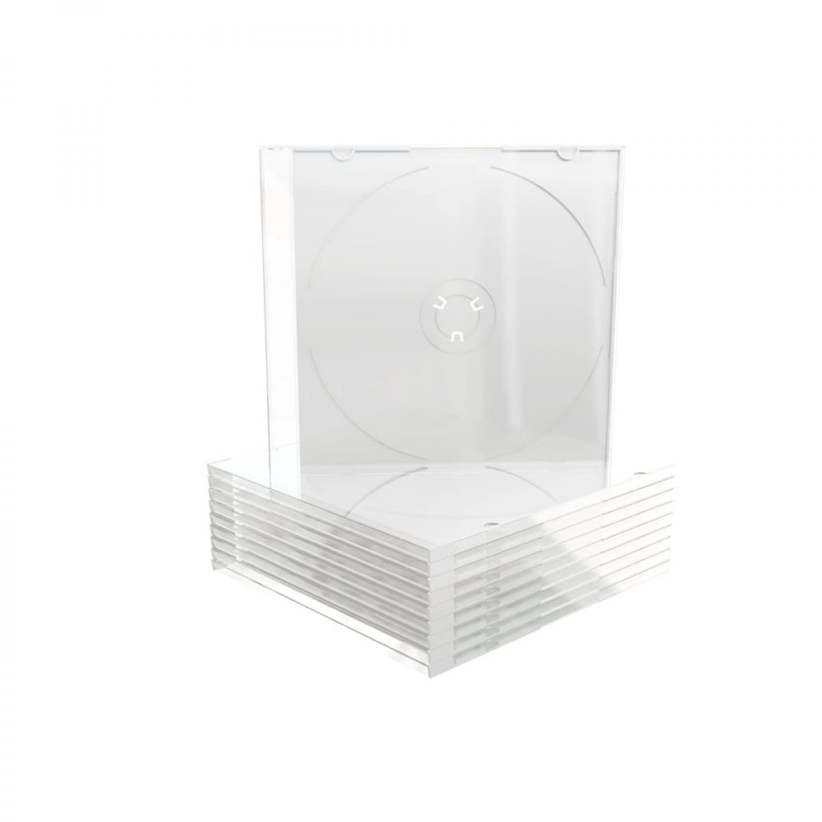 Boîtier Slim pour 1 CD DVD transparent 100 pièces