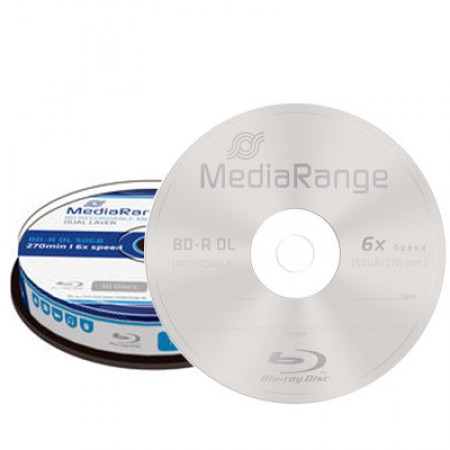 MediaRange Blu-Ray BD-R 25 GB imprimée - 6x - 50 pièces en Cakebox